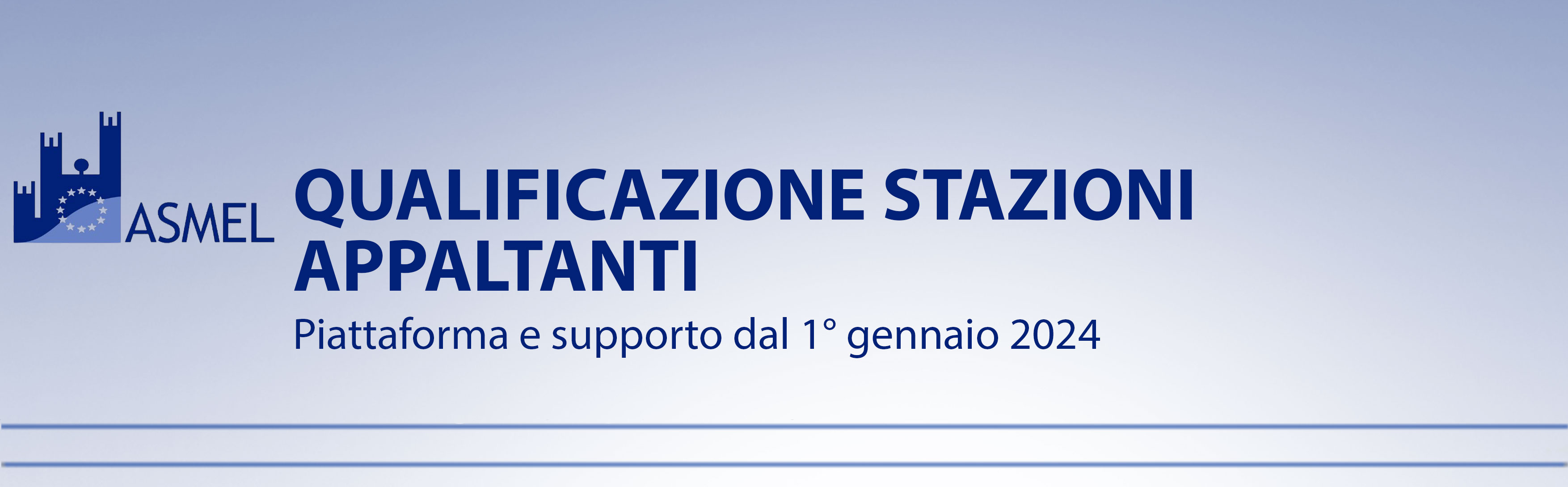 QUALIFICAZIONE STAZIONI APPALTANTI 