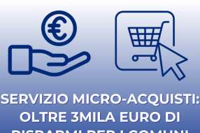 SERVIZIO MICRO-ACQUISTI: OLTRE 3MILA EURO DI RISPARMI PER I COMUNI NEL 2024 