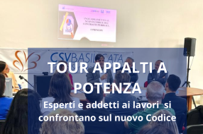 POTENZA HA APERTO LA NUOVA EDIZIONE DEL TOUR APPALTI