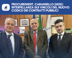 PROCUREMENT, CARAMIELLO (M5S): INTERPELLANZA SUI VINCOLI DEL NUOVO CODICE DEI CONTRATTI PUBBLICI